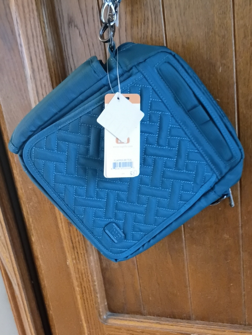 Quilted Teal Crossbody, Shoulder Bag Luglife.Com  Many Bells And Whistles NWT